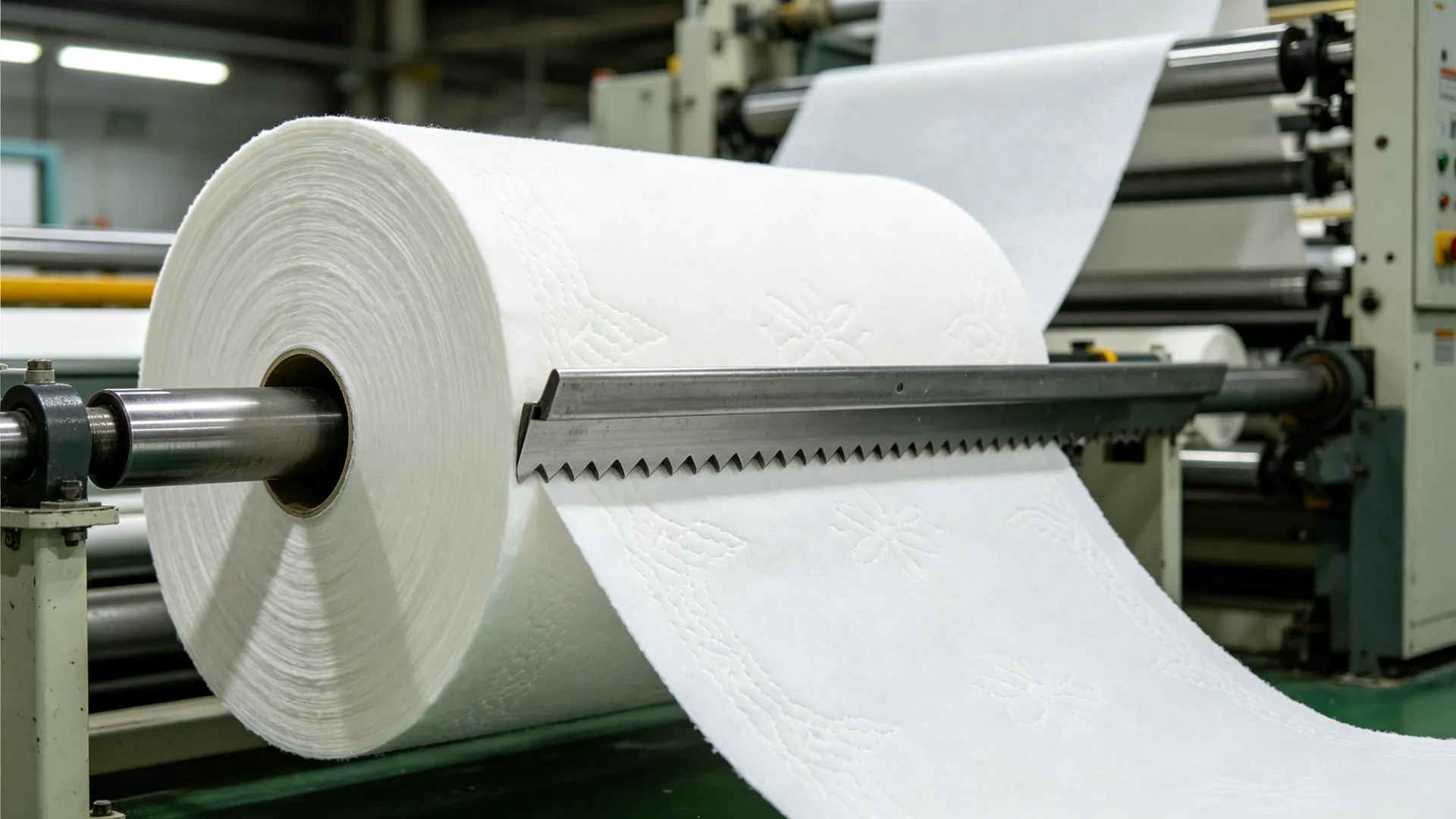 Shear blade pair in a guillotine cutting steel plate