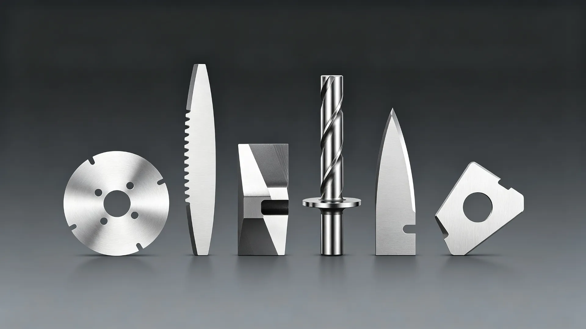 Slitter blades on a printing and packaging converting line