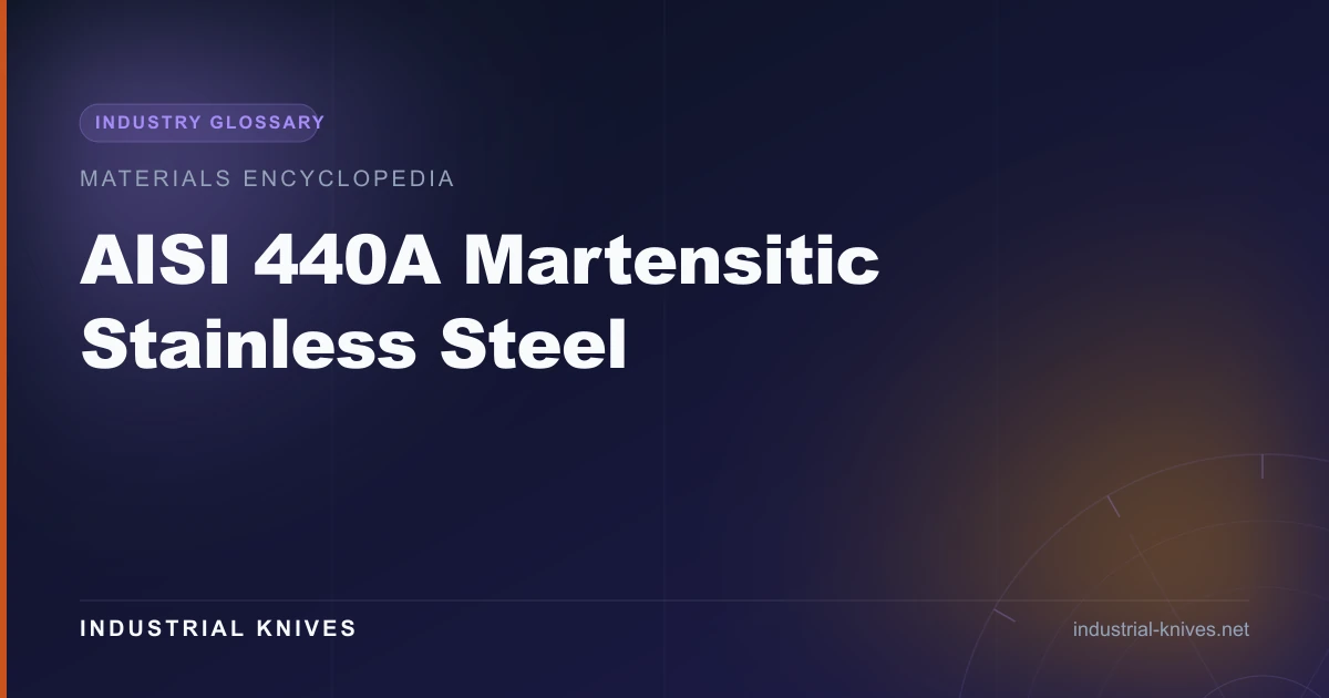 AISI 440A Martensitic Stainless Steel