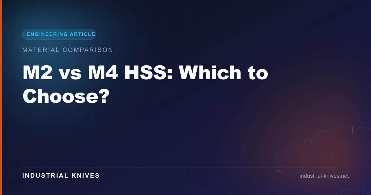 M2 vs M4 HSS: Which to Choose?