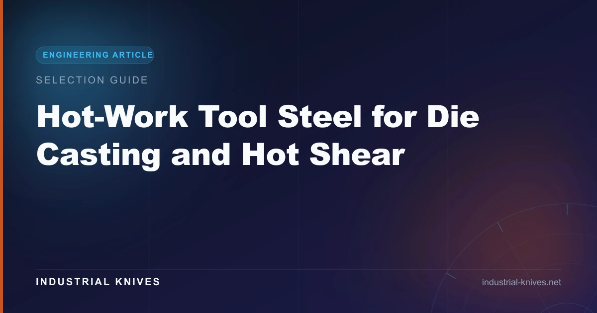 Hot-Work Tool Steel for Die Casting and Hot Shear