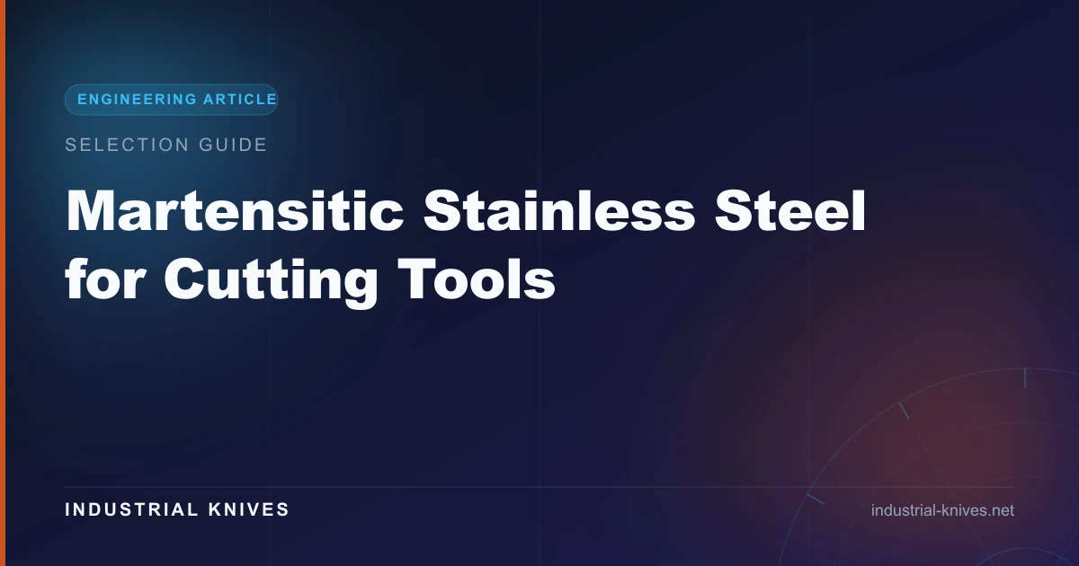 Martensitic Stainless Steel for Cutting Tools