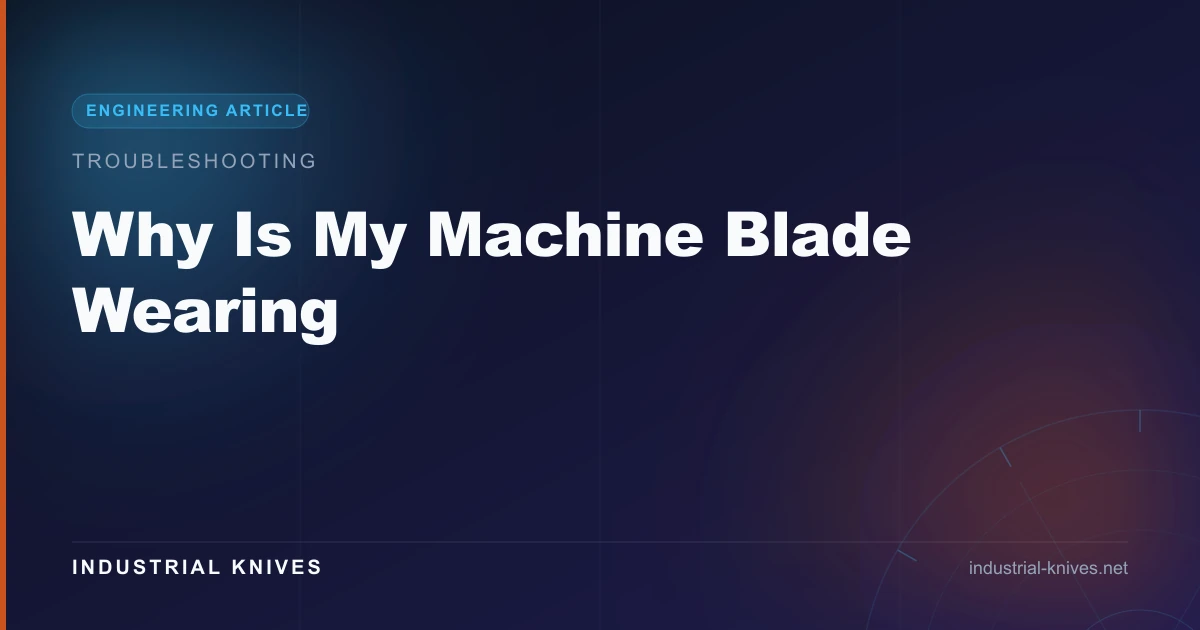 Premature Blade Wear: 5 Root Causes Diagnosed
